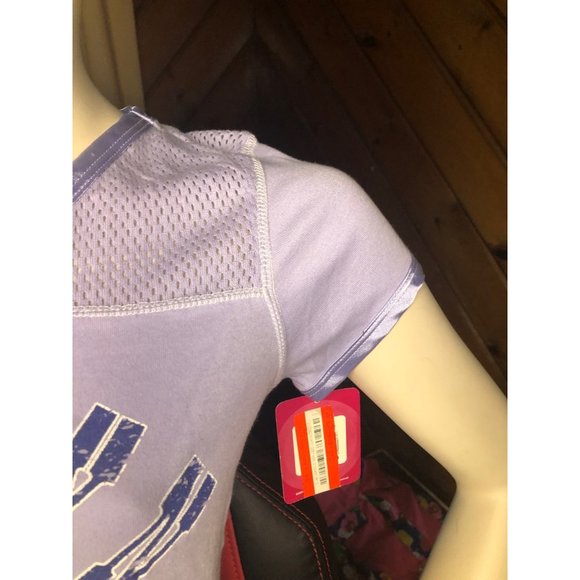 Y2K NWT Brooklyn 89 Purple mesh top tshirt - Picture 6 of 10